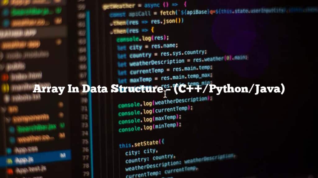 array-in-data-structure-c-python-java-mysqlgame
